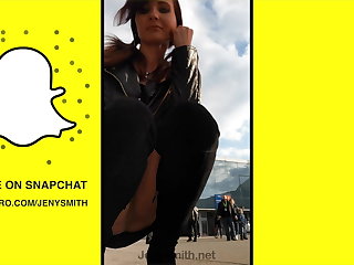나체 주의자 Jeny Smith Snapchat compilation - Public flashing and nude