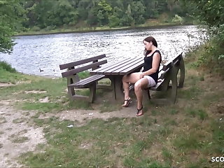 BBW Teen Emma Secret Talk to Fuck Outdoor Deutsch