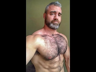 Striptease Hairy chest and big belly